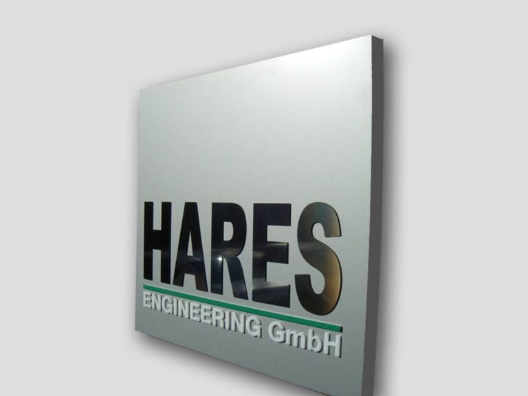 Композитна вивіска для компанії Hares Engineering — Київ, GROMOV