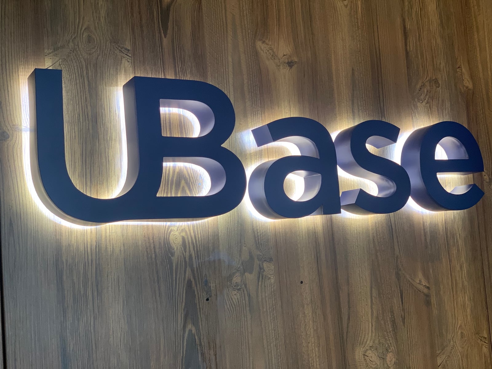 Контражурні літери для інвестиційної компанії «U-BASE» — Київ, GROMOV